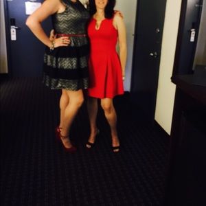 BCBG stunning dress.